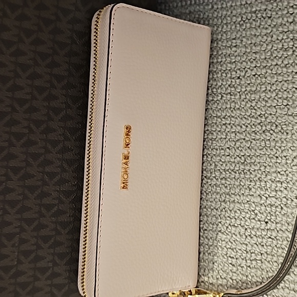 Michael kors large kenley tote and matching waller on brown and pink - Picture 3 of 4